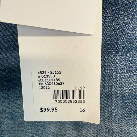 Lane Bryant Women’s Mid Rise Super Stretch Skinny Jeans Blue Size 16 Inseam 26” - Picture 5 of 5